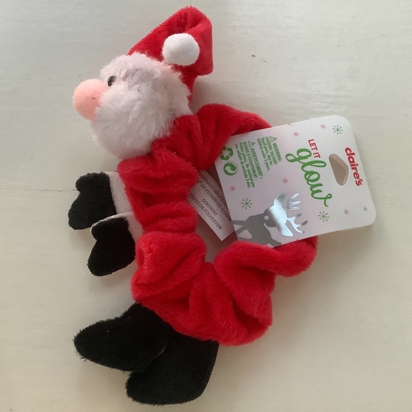 Claire's Girls Santa and Snowman Scrunchie Hair Accessories - Picture 7 of 10